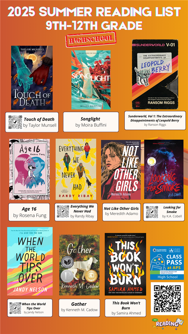 Summer Reading List 9-12
